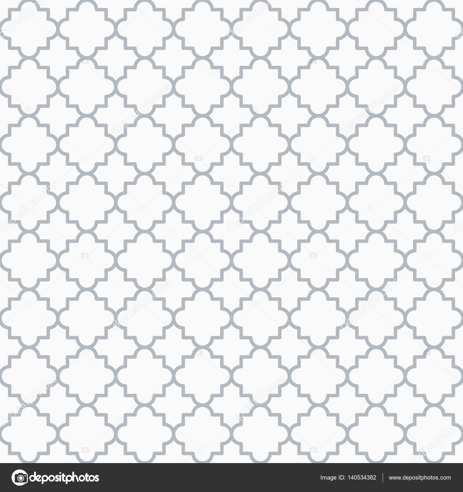 Quatrefoil Pattern Black And White