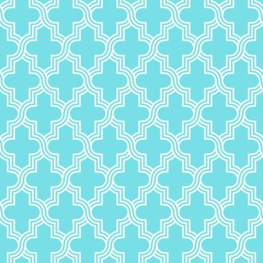 Arabesk quatrefoil kafes desen anahat