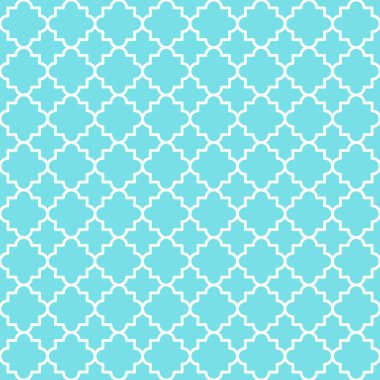 Geleneksel quatrefoil kafes desen anahat