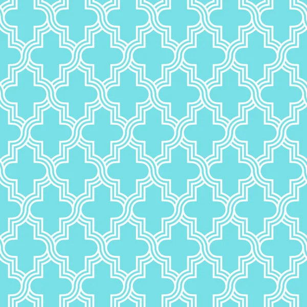Arabesque quatrefoil lattice mönster disposition — Stock vektor