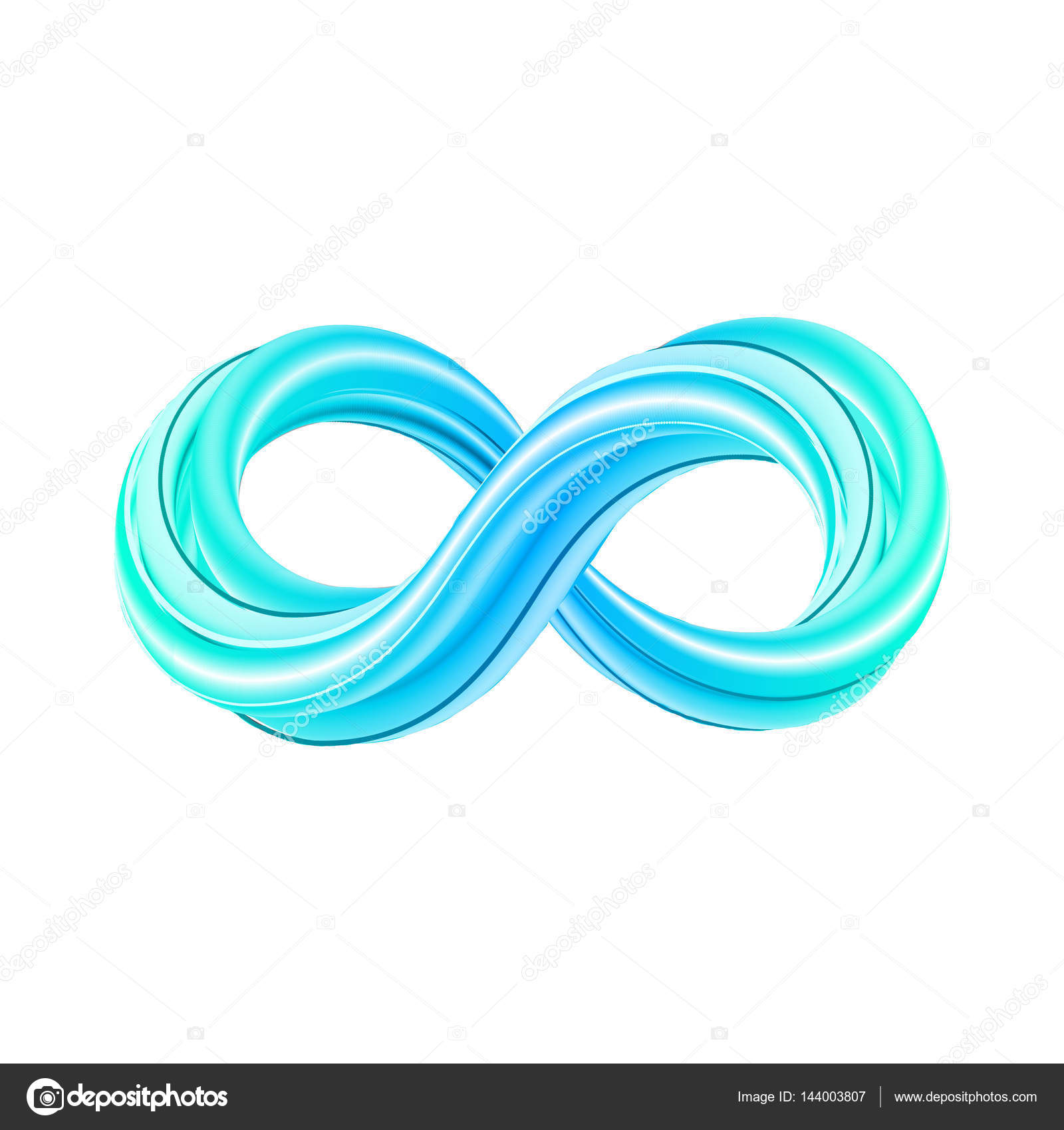 Download 3d infinity symbol. Colorful infinity icon. — Stock Vector ...
