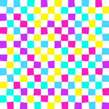 Eşit olmayan denetimleri, damalı arka plan.