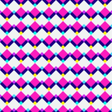 Soyut geometrik desen, neon renkler