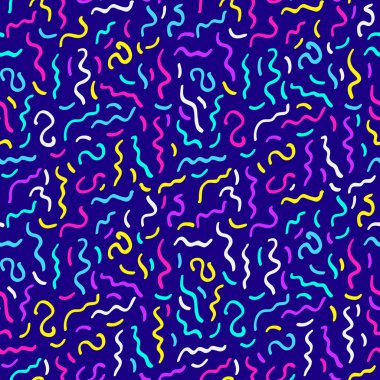 Soyut geometrik desen, neon renkler