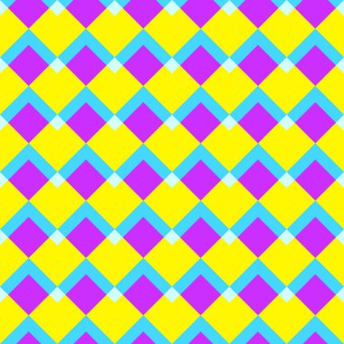 Soyut geometrik desen, neon renkler