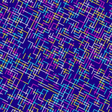 Soyut geometrik desen, neon renkler