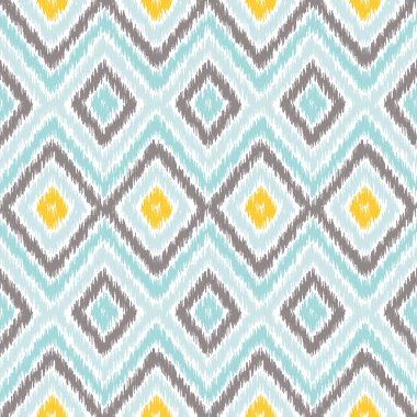 Ikat kumaş stil, halı doku deseninin