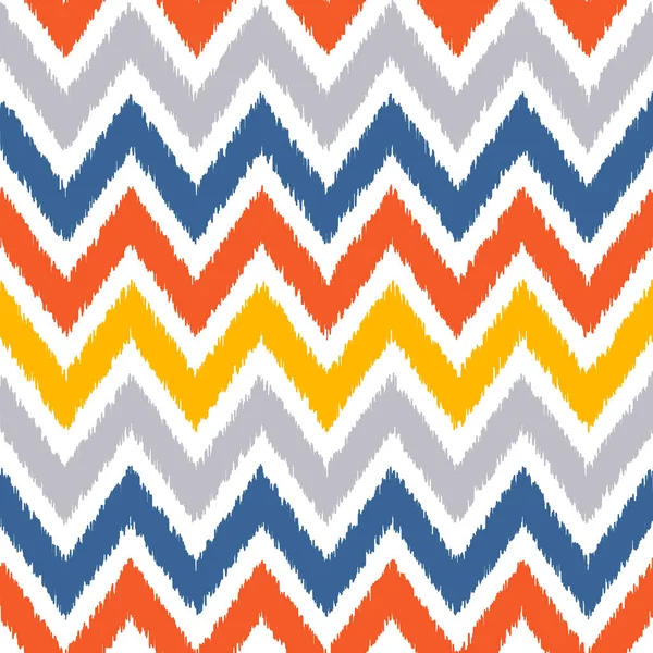Ikat tkaniny styl, koberec textura vzor — Stockový vektor
