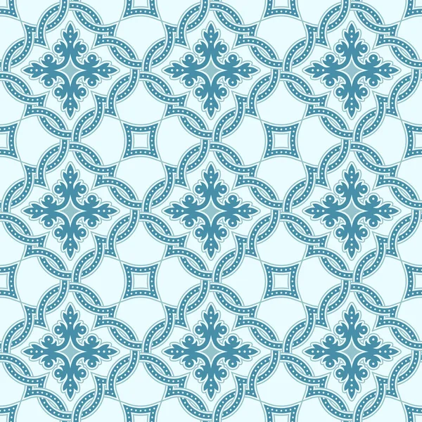 Carreaux portugais, motif vectoriel Quatrefoil — Image vectorielle