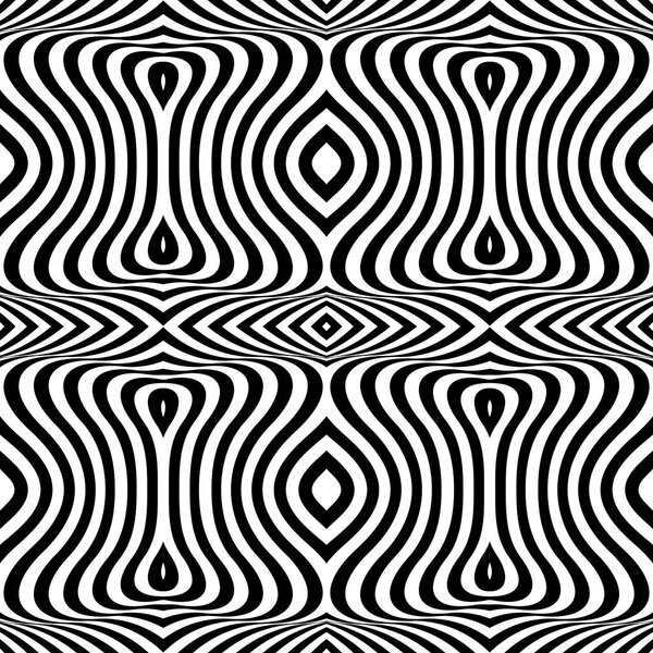 Black and white opt art background