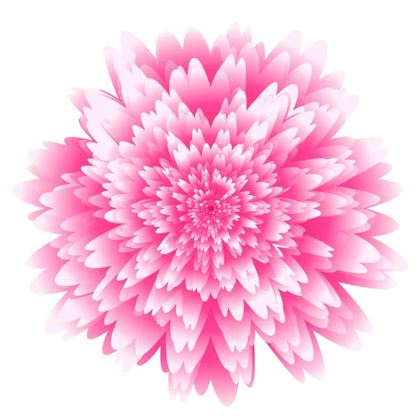 抽象的な未来的な背景、幻想的な花 — ストックベクタ
