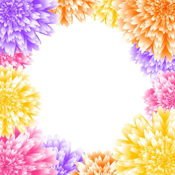 Vector chrysanthemum floral background. — Stock Vector