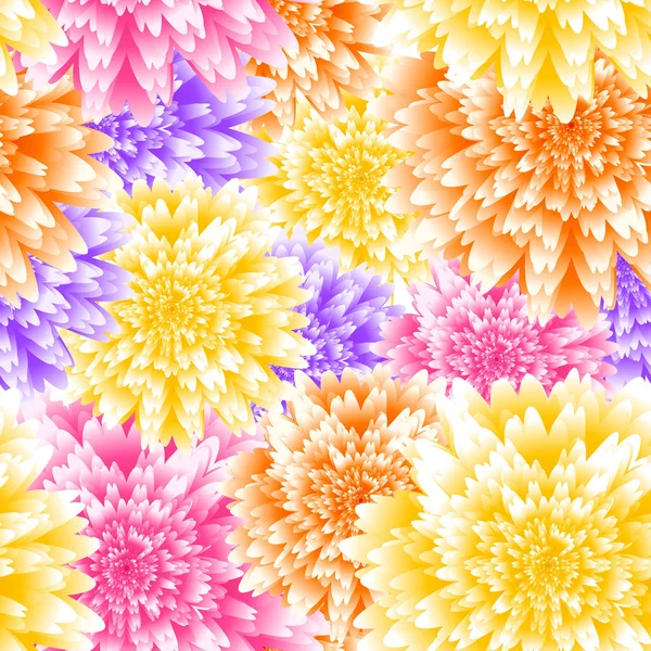 Vector chrysanthemum floral background. — Stock Vector