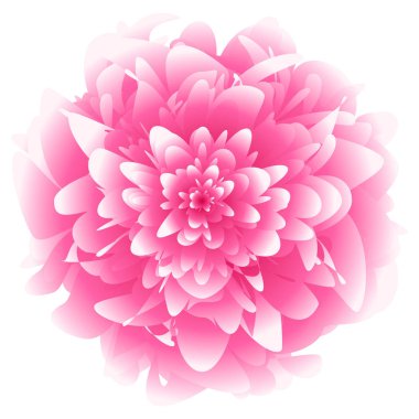 Fütüristik arka plan, fantastik çiçek