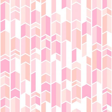 Abstract geo pattern in blush pink colors clipart