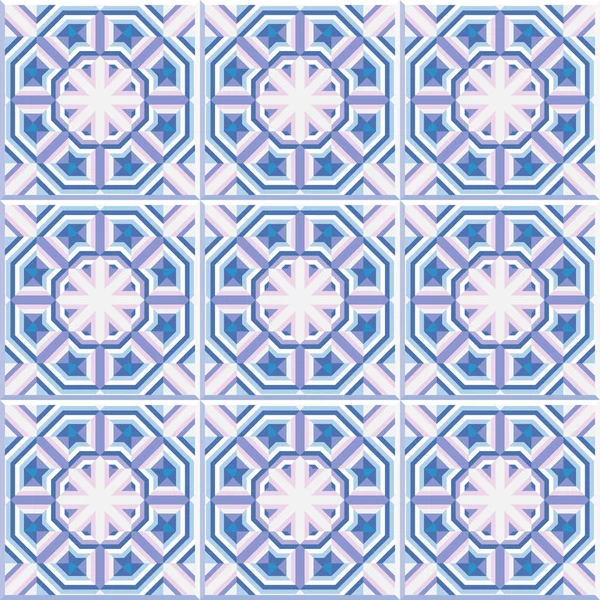 Португальська підлога плитка дизайн, безшовну візерунок — стоковий вектор