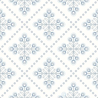 İskandinav çiçek arka plan, orta yüzyıl duvar kağıdı, seamless modeli,