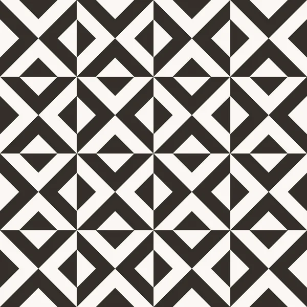 Patrón de edredón geométrico abstracto blanco y negro — Vector de stock