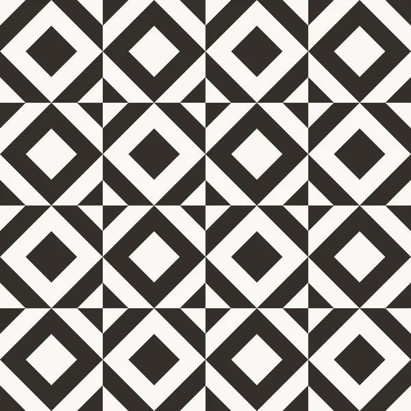 Patrón de edredón geométrico abstracto blanco y negro — Vector de stock