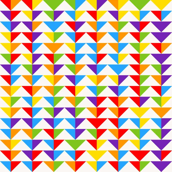 Azulejos de mosaico arco iris, fondo geométrico abstracto, patrón de vector sin costuras . — Vector de stock