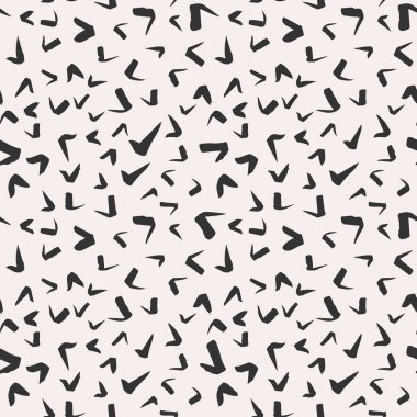 Simple hand-drawn ink doodles, seamless pattern, abstract geometric background. Simple ink brush strokes texture design.
