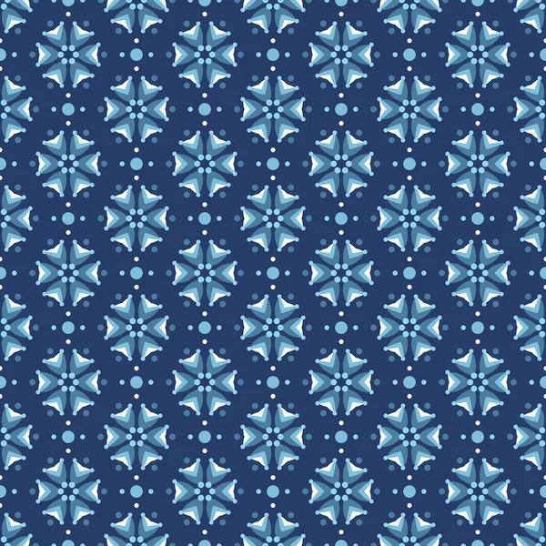 Patrón sin costura floral Cornflowers en colores azules — Vector de stock