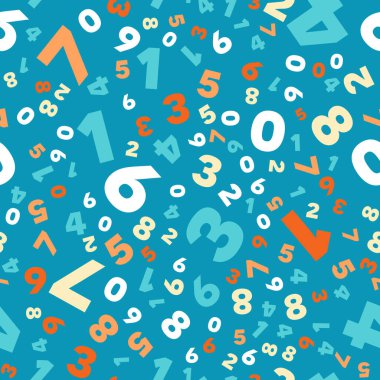 Matematik arka plan - farklı sayı desen