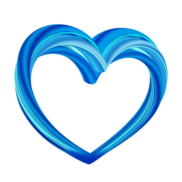 Charity-Symbol Herz 3D-Vektorillustration. Pflege, Hilfe und Charity-Logo-Konzept. — Stockvektor