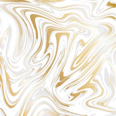 Soyut arkaplan, vektör mermer dokusu taklidi. Mermer desenli vektör. Düğün davetiyesi sıvı suminagashi ebru mürekkep arkaplanı. Pastel beyaz gri mermer kağıt, altın çizgili doku efekti.