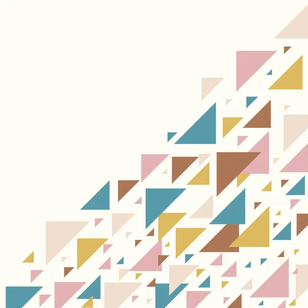 Fondo Geométrico Abstracto Patrón Triángulos Multicolor Ilustración Vectorial Color Rosa — Vector de stock