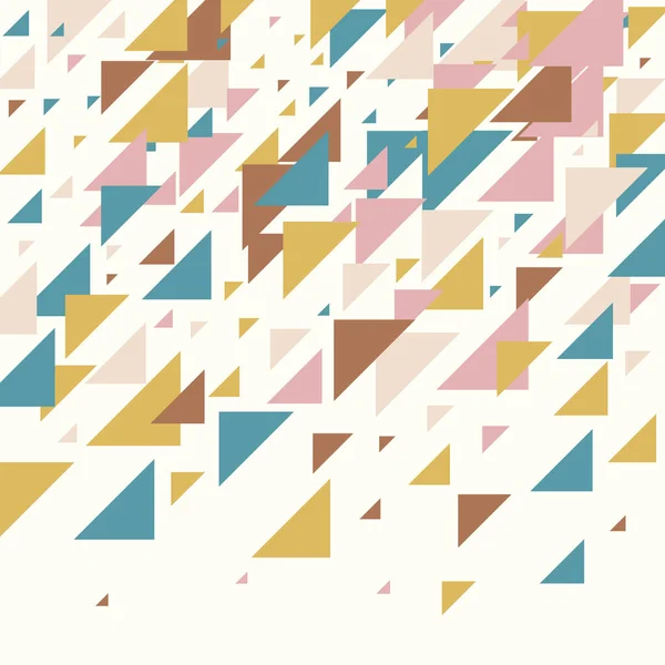 Abstrakt Geometrisk Bakgrund Flerfärgad Trianglar Mönster Vektorillustration Pastell Rouge Rosa — Stock vektor