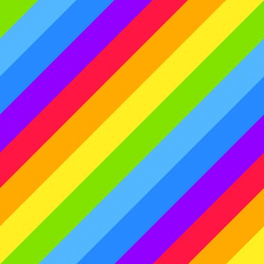 Geometrik çizgili arka plan, parlak gökkuşağı spektrum renkleri. LGBTQ renkleri. Soyut geometrik çizgili, dikişsiz desen, gökkuşağı çizgileri. Vektör çizimi. Renkli dalga, dalgalı LGBT bayrağı.