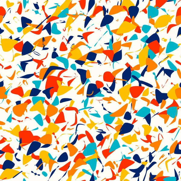 Random Spots Abstract Art Seamless Pattern Paint Spots Creative Background — Stock Vector