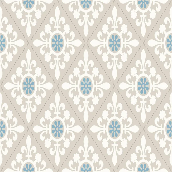 Modern Geometric Pattern Inspired Vintage Wallpapers Nice Retro Colors Grey — Stock Vector