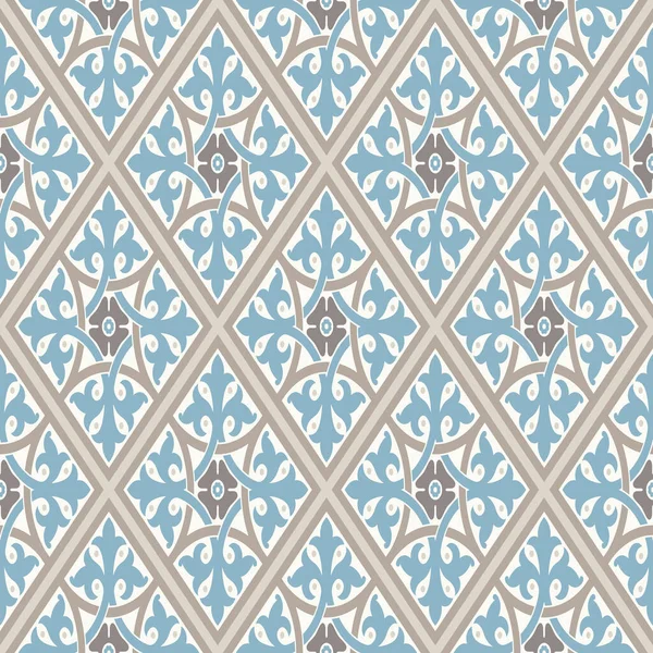 Modern Geometrisch Patroon Geïnspireerd Door Vintage Wallpapers Mooie Retro Kleuren — Stockvector