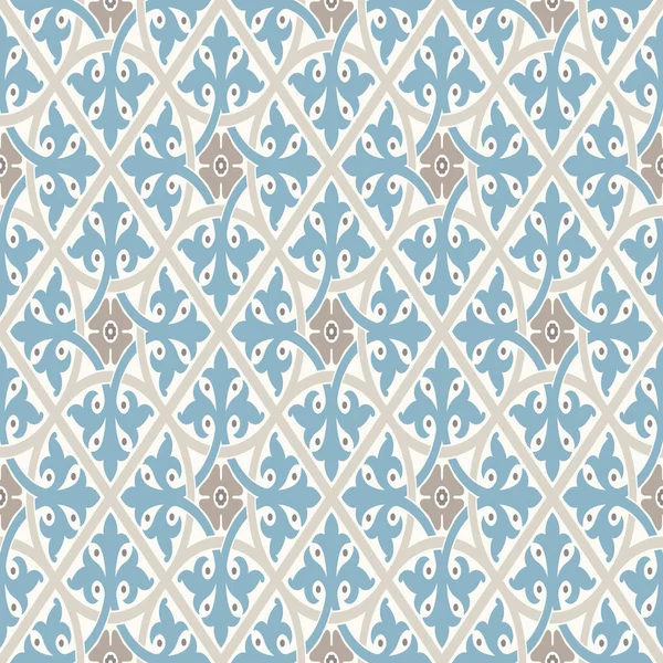 Modern Geometrisch Patroon Geïnspireerd Door Vintage Wallpapers Mooie Retro Kleuren — Stockvector