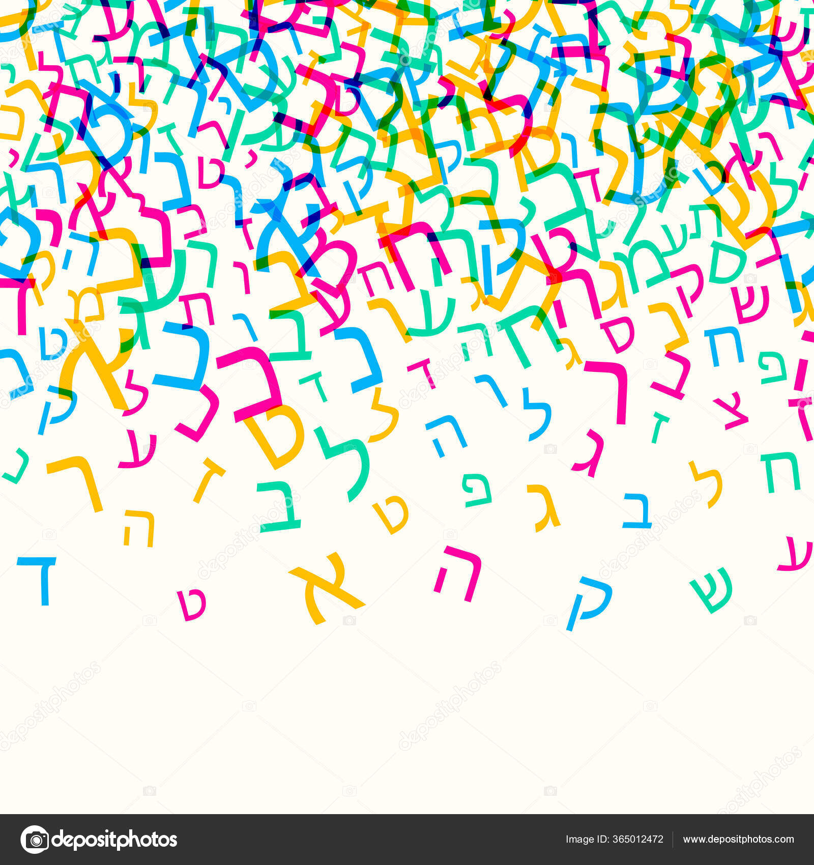 Letters In The Hebrew Alphabet Stockvektoren Lizenzfreie Illustrationen Depositphotos