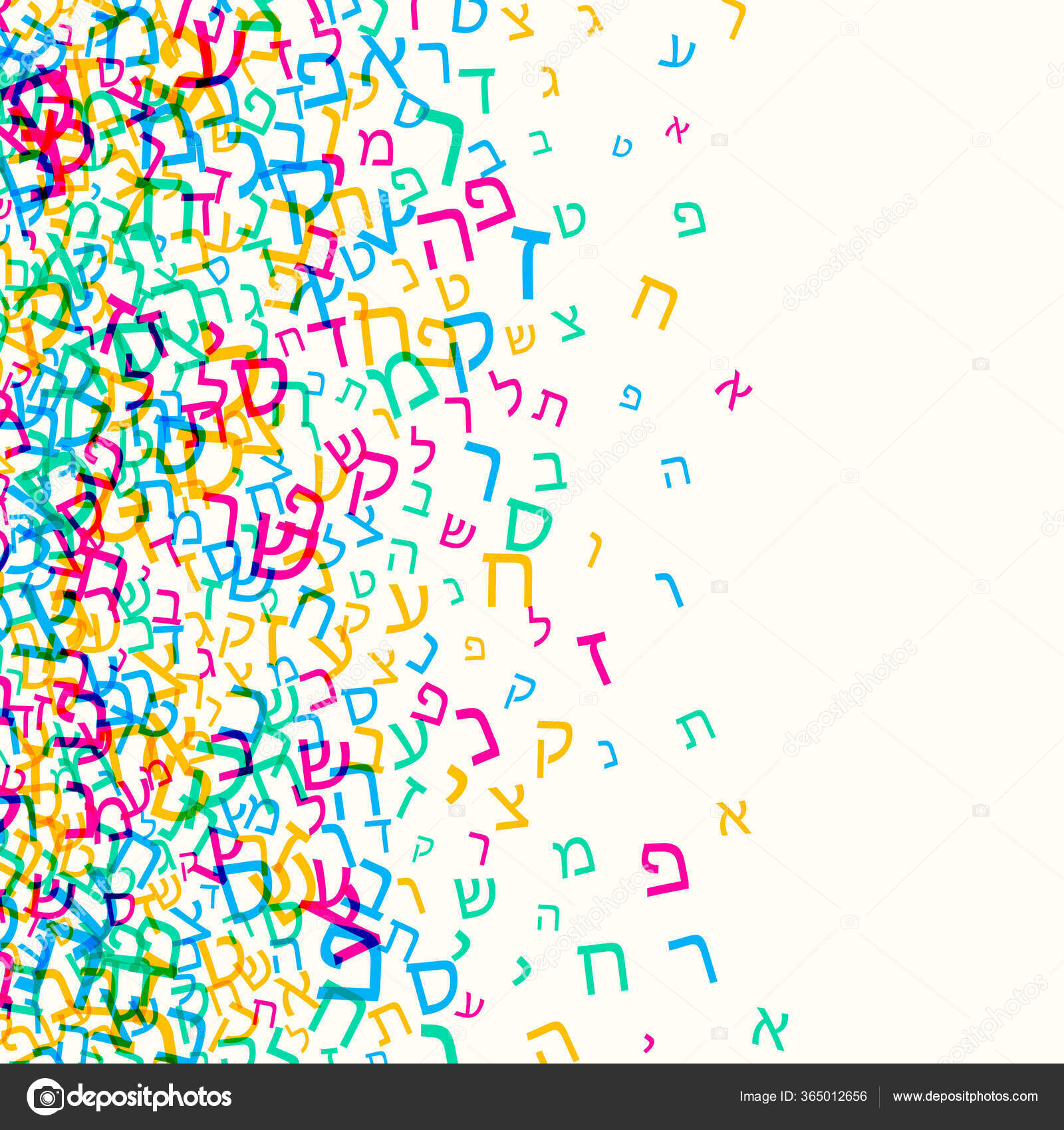 All Letters Hebrew Alphabet Jewish Abc Background Hebrew Letters