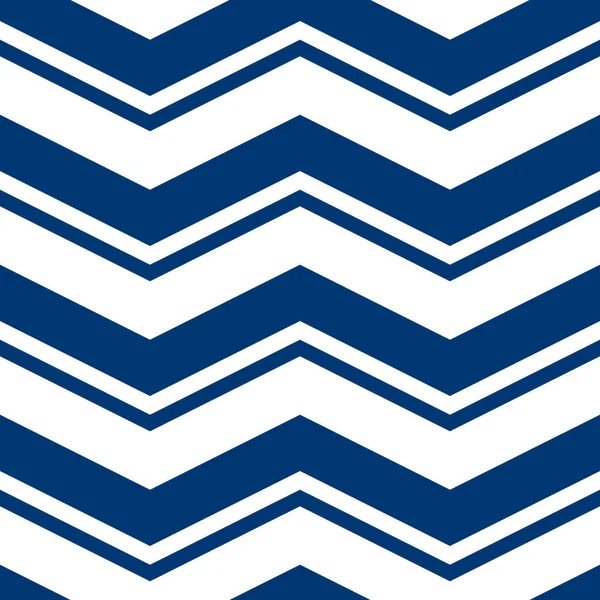 Einfaches Chevron Muster Abstrakter Geometrischer Hintergrundvektor Klassisch Marineblaue Und Weiße — Stockvektor