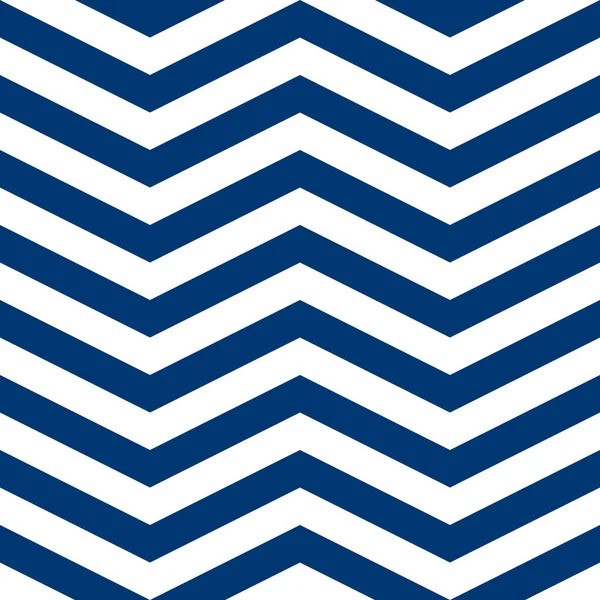 Einfaches Chevron Muster Abstrakter Geometrischer Hintergrundvektor Klassisch Marineblaue Und Weiße — Stockvektor