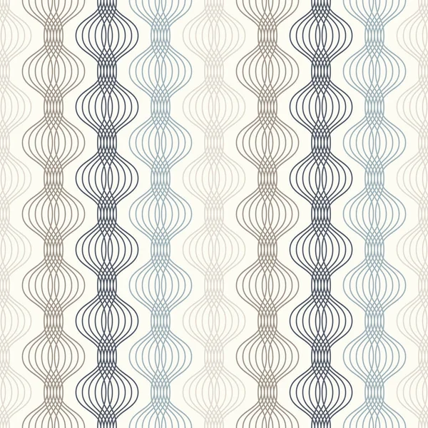 Ogee Seamless Vector Curved Pattern Abstract Geometric Background Perfect Vintage — Stock Vector