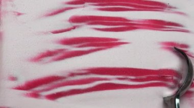 Yakın plan Dondurmalı Çilek, Gıda Konsepti.