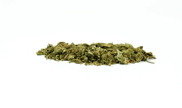 Maconha Cigarros Fundo Branco Espaço Cópia Vista Frontal Para Texto — Fotografia de Stock