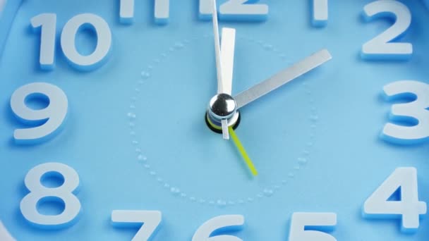 Φάτε Μεσημεριανό Ώρα Λευκό Ρολόι Time Lapse Κινείται Γρήγορα — Αρχείο Βίντεο