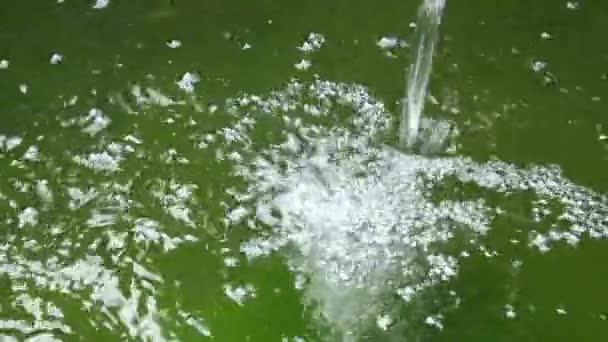 Flujos Agua Sistema Tratamiento Aguas Residuales Granja Hidropónica — Vídeo de stock