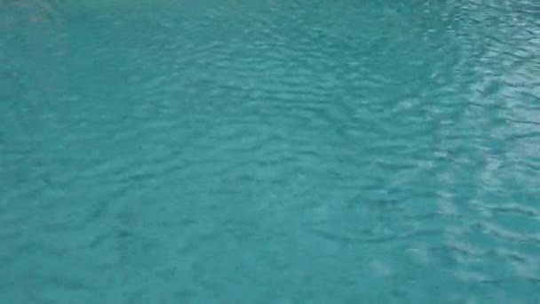 Yüzme Havuzu Yüzeyinde Hafif Yansıma — Stok video