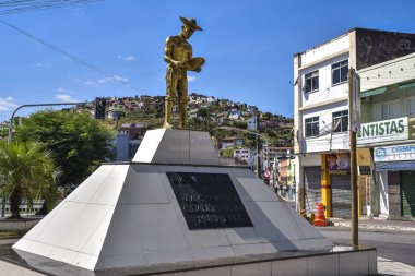 Jacobina / Bahia / Brazil - 22 Eylül 2018: Şehre Giriş Anıtı