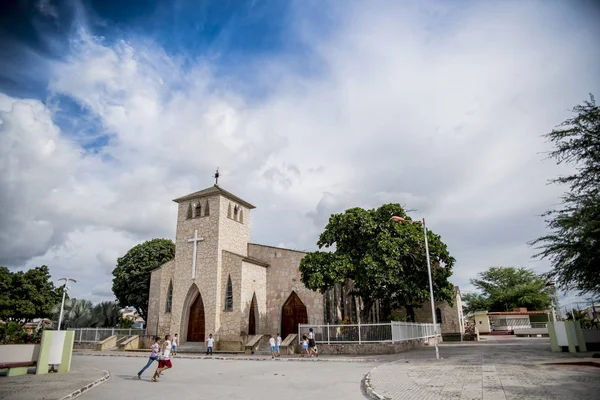 Abril 2018 Centro Cidade Praça Igreja Capim Grosso Bahia Brasil — Fotografia de Stock