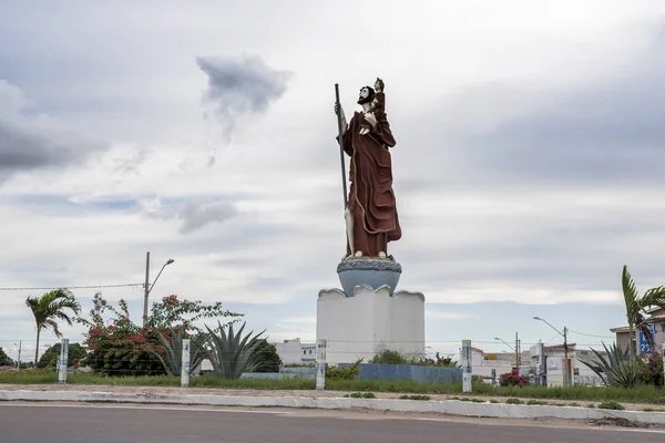 2018年4月27日 ブラジル バイーア州カピム グロッソ市の入り口記念碑 — ストック写真