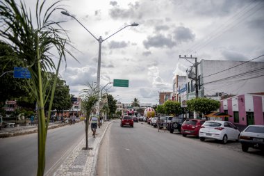 27 Nisan 2018: Şehir merkezi manzarası, Capim Grosso, Bahia, Brezilya